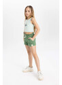 DEFACTO Girl Medium Heavyweight Fabric Shorts