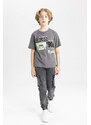 DEFACTO Boy Crew Neck Printed Short Sleeve T-Shirt