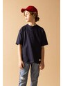 DEFACTO Boy Oversize Fit Collar Short Sleeve T-Shirt