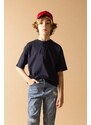 DEFACTO Boy Oversize Fit Collar Short Sleeve T-Shirt