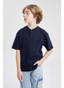 DEFACTO Boy Oversize Fit Collar Short Sleeve T-Shirt