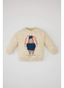 DEFACTO Baby Boy Crew Neck Animal Patterned Thin Sweatshirt