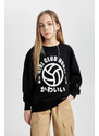 DEFACTO Girl Oversize Fit Crew Neck Sweatshirt