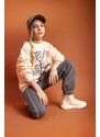 DEFACTO Girl Oversize Fit Crew Neck Thick Fabric Sweatshirt