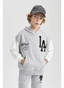 DEFACTO Boy Oversize Fit Hooded Sleeveless Sweatshirt