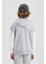 DEFACTO Boy Oversize Fit Hooded Sleeveless Sweatshirt