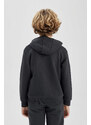 DEFACTO Boy Printed Hooded Thick Sweatshirt