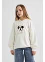 DEFACTO Relax Fit Mickey & Minnie Licensed Hooded Sweatshirt