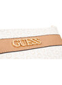 Guess dámská kabelka Ledger Crossbody krémově bílá s monogramem