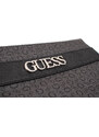 Guess dámská kabelka Ledger Crossbody tmavě šedá s monogramem