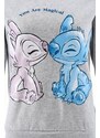 SVĚTLE ŠEDÁ DÁMSKÁ MIKINA DISNEY - STITCH