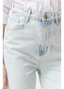 Trendyol Ice Blue High Waist Wide Leg Jeans