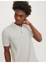 Krémové pánské polo tričko Jack & Jones Blusandri - Pánské