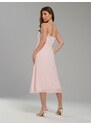 Sinsay - Midi šaty na ramínka - pastelová růžová