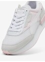 Růžovo-bílé dámské tenisky s koženými detaily Puma Future Rider Q - Dámské