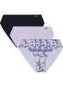 Kalhotky Under Armour Pure Stretch 3-Pack Printed No Show Bikini 1383898-035