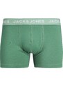 JACK & JONES Boxerky 'LARRY' královská modrá / šedá / smaragdová / oranžová / grenadina