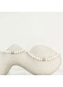 Manoki Perlový choker náhrdelník Marilda - chirurgická ocel, sladkovodní perla