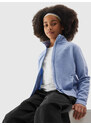 Dívčí fleece se stojáčkem regular 4F - tmavě modrý