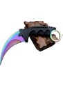 Camerazar Taktický nůž pro přežití CS:GO Karambit, chirurgická ocel, délka 19 cm, s plastovým pouzdrem