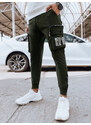 BASIC KHAKI PÁNSKÉ JOGGER TEPLÁKY S KAPSAMI