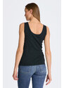 TOP GANT SLIM RIBBED TANK TOP černá XS