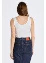 TOP GANT SLIM RIBBED TANK TOP bílá XXS