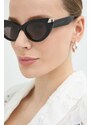 Sluneční brýle Alexander McQueen dámské, černá barva, AM0442S
