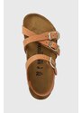 Dětské kožené sandály Birkenstock Kumba Kids BFBC hnědá barva