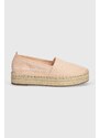 Espadrilky Armani Exchange béžová barva, na platformě, XDS005 XV846 00095