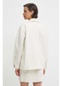 Džínová bunda Lauren Ralph Lauren dámská, béžová barva, přechodná, 200934622