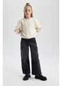 DEFACTO Girl Wide Leg Cargo Wide Leg Jeans