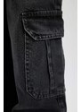 DEFACTO Girl Wide Leg Cargo Wide Leg Jeans