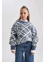 DEFACTO Girl Regular Fit Crew Neck Pullover