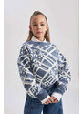 DEFACTO Girl Regular Fit Crew Neck Pullover