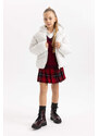 DEFACTO Girl Waterproof Hooded Puffer Jacket