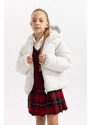 DEFACTO Girl Waterproof Hooded Puffer Jacket