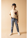 DEFACTO Boy Carrot Fit Ripped Detailed Straight Leg Jeans