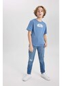 DEFACTO Boy Carrot Fit Ripped Detailed Straight Leg Jeans