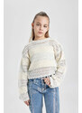 DEFACTO Girl Regular Fit Crew Neck Pullover