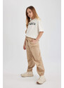 DEFACTO Girl Parachute Cargo Cotton Trousers