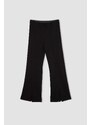 DEFACTO Girl Child Black Spanish Slit Leg Trousers