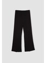 DEFACTO Girl Child Black Spanish Slit Leg Trousers