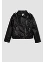 DEFACTO Girl Waterproof Faux Leather Jacket