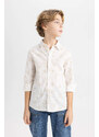 DEFACTO Boy Patterned Long Sleeve Shirt