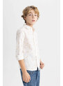 DEFACTO Boy Patterned Long Sleeve Shirt