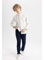 DEFACTO Boy Regular Fit Stand Collar Long Sleeve Shirt