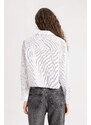 DEFACTO Oversize Fit Shirt Collar Poplin Long Sleeve Shirt