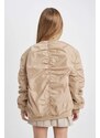 DEFACTO Girl Bomber Collar Waterproof Puffer Jacket