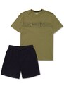 Esotiq & Henderson Pánské pyžamo 41282 Crop green